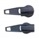 Nylon Coil Short Tab Slider Zipper Pull Grey/1 pc.