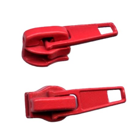 Nylon Coil Short Tab Slider Zipper Pull color 145 red/1 pc.
