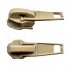 Nylon Coil Short Tab Slider Zipper Pull color 268 beige /1 pc.