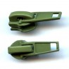 Nylon Coil Short Tab Slider Zipper Pull color 288 khaki/1 pc.