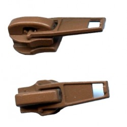 Nylon Coil Short Tab Slider Zipper Pull color 290 brown/1 pc.
