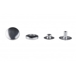 Snap Fasteners "ALFA 1512.5" stainless, nickel free, silver/60 pcs.