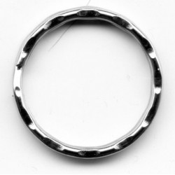 Metal split Ring wavy 25 mm Nickel Plated/1 pc.