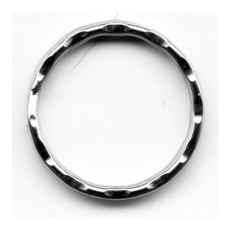Metal split Ring wavy 25 mm Nickel Plate/1 pc.