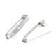Brooch Back Bar Pins 34x5mm 3 holes/1pc.