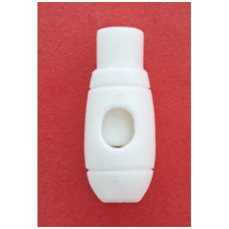 Plastic Stopper for cord art. ST-08.00 white/1 pc.
