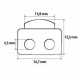 Plastic stopper for cord art. 117 black/1 pc.