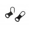 Replacement / repair slider puller, opening, black/1 pc.