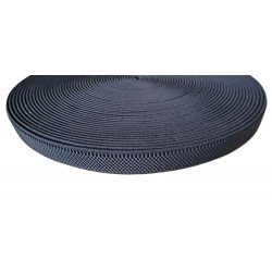 Elastinė juosta petnešoms, diržams, 20 mm, juoda/1m