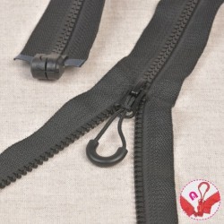 Plastikinis atidaromas magnetinis užtrauktukas P60, 70 cm ilgio, juodas