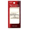 Quilting Needles No.12, 0.6x35mm, gold-eye/8 pcs.