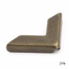Metal Book Corner Protector 16x16 mm, old brass/1 pc.