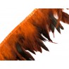 Trimming Braid - Rooster Feathers, 15-19 cm, orange/1m