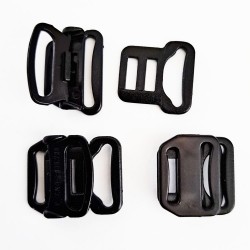 Užsegimas plastikinis liemenėlėms 14mm/juodas/1vnt.