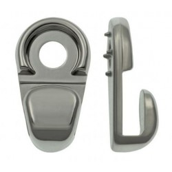 Boot Lace Hook art.HB03, nickel/1 pc.