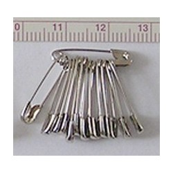 Safety Pins 19 mm No.3/0/12 pcs., nickel