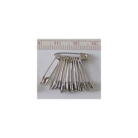 Safety Pins 19 mm No.3/0/12 pcs., nickel