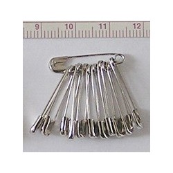 18591 Safety Pins Nr.2/0/12pcs., nickel18591 Safety Pins 23 mm No.2/0/12 pcs., nickel