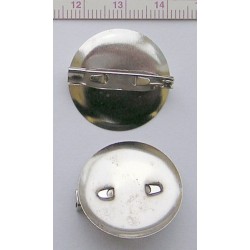 Užsegimas sagei apvalus 25 mm/1 vnt.