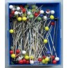 Glass Headed colored Pins/0.8x48 mm30 g
