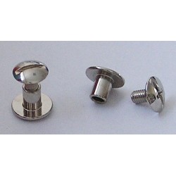 2938 Binding screw Posts 9/5 mm Nickel /25 pcs.