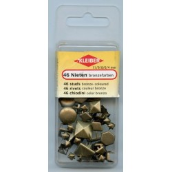 14057 Mix of Studs 700-47 old brass