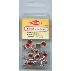 14074 Rhinestone Studs 8 mm art.700-75 red/50 pcs.