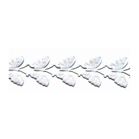 Ribbon of Butterfly Application art.Trim T-20, color 0001 - white/1m