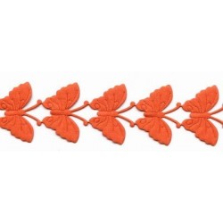 Juostelė iš drugelių aplikacijų art.T-20, spalva 1875 - oranžinė/1m