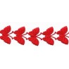 Juostelė iš drugelių aplikacijų art.T-20, spalva 1860 - raudona/1m
