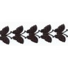 Juostelė iš drugelių aplikacijų art.T-20, spalva 4470 - juoda/1m