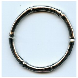 Žiedas metalinis art.OZKB 50 mm nikelis/1 vnt.