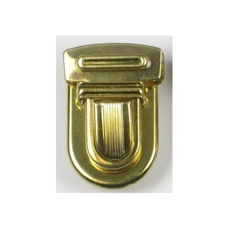 Tuck lock clasp art.785P/20mm brass/1pc.