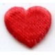 Application-heart art.A59, 12x11x2mm, red/20pcs.