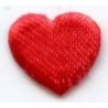 Application-heart art.A59, 12x11x2mm, red/20pcs.