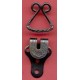 Trouser Hooks-Two Parts Black /1 pc.