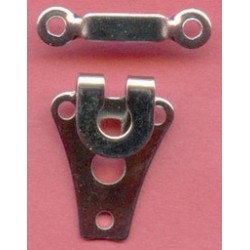 Trouser Hooks-Two Parts Nickel/1 pc.