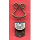14898 Trouser Hooks-Two Parts art.1190 old brass/1 pc.