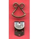 Trouser Hooks-Two Parts art.1190 old brass/1 pc.