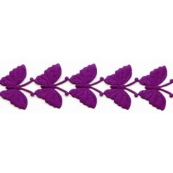 5679 Butterfly Applique Trim T-20 dark violet/20 cm