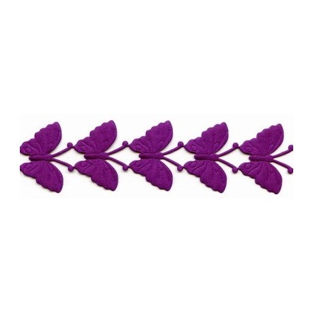 Ribbon of Butterfly Application art.T-20, color 2603 - dark violet/1m