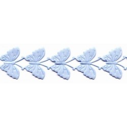 Ribbon of Butterfly Application art.T-20, color - sky blue/1m