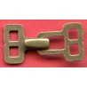 Hooks and Eyes for sewing art. 9361 old brass/1 pc.