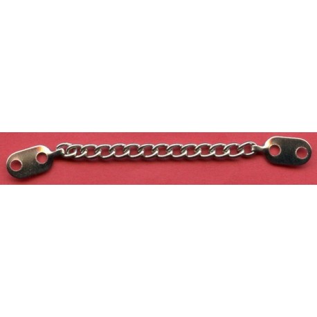 Coat chain hanging loop 9 cm nickel/1 pc.