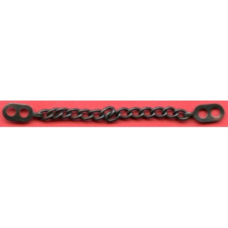 Coat chain hanging loop 9 cm black/1 pc.