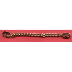 15499 Coat chain hanging loop 9 cm gold/1 pc.
