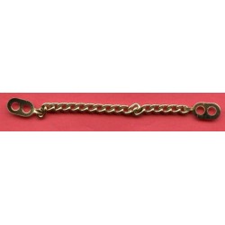 Coat chain hanging loop 9 cm gold/1 pc.