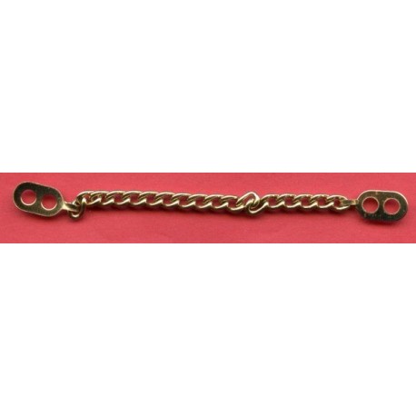 Coat chain hanging loop 9 cm gold/1 pc.