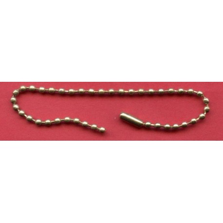 Metal Ball Bead Chains Connector 150/2.5 gold/1 pc.