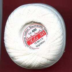 Cotton crocheting yarn "Ada 30"/1pc.